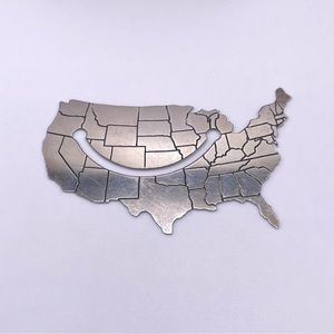 Tiffany & Co Sterling Silver US Map Bookmark